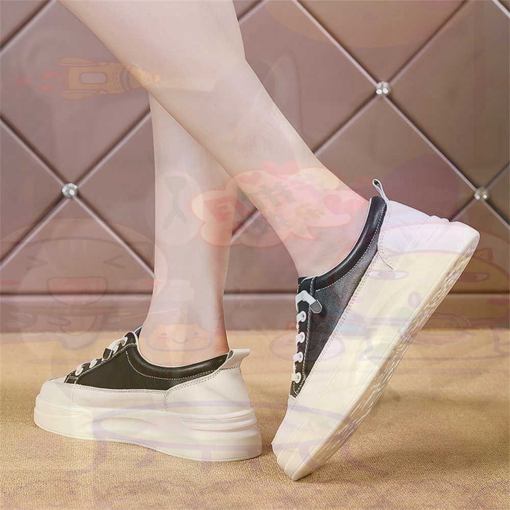 Streetwear Brand Ideas - Lace-up Chunky Loafers Woman Skateboarding Sports
