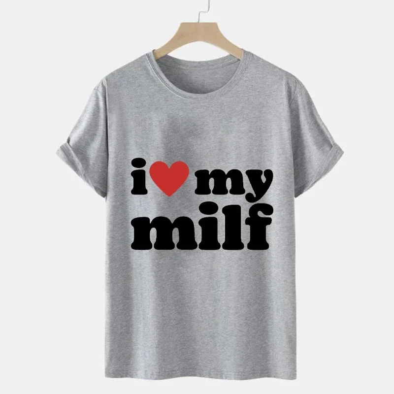 I Love My Milf Print Men Brand - Streetwear Brand Aesthetic 评论和价格