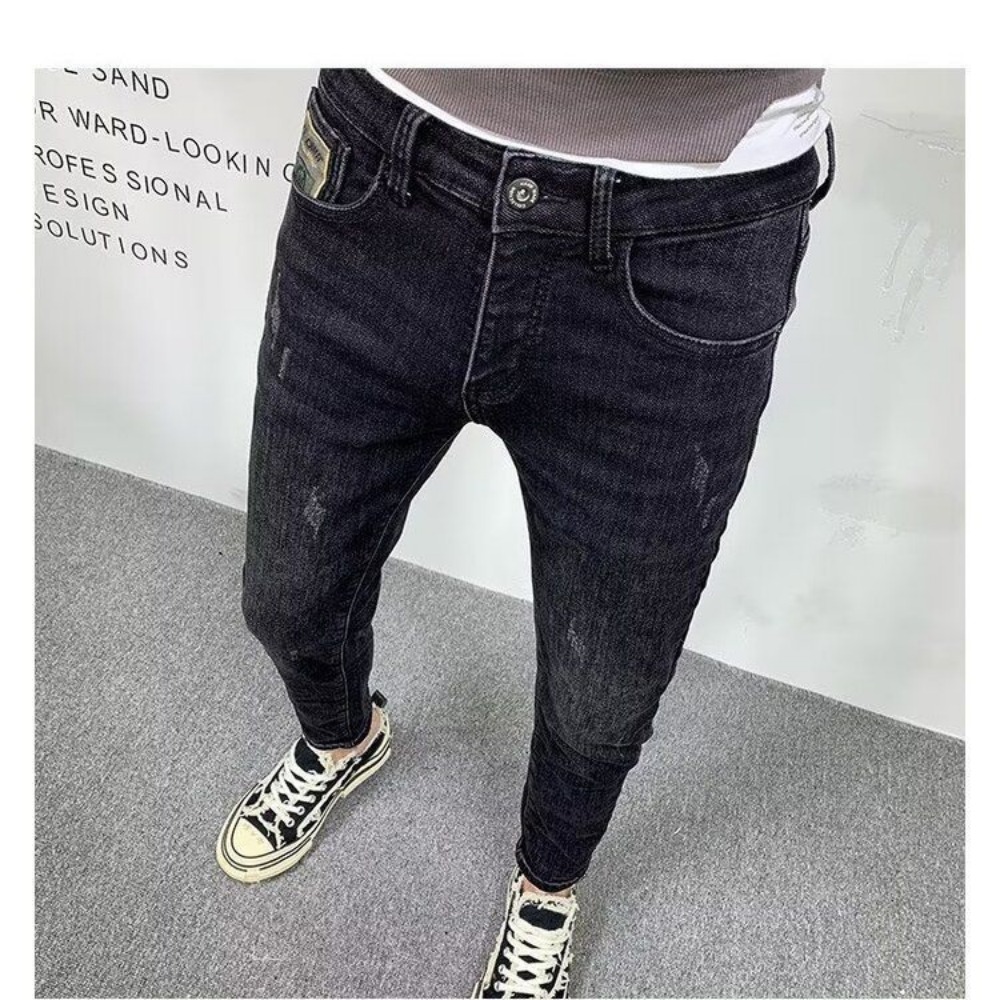 New Fashion Spring Autumn Men' - Streetwear Brand Jeans 评论和价格
