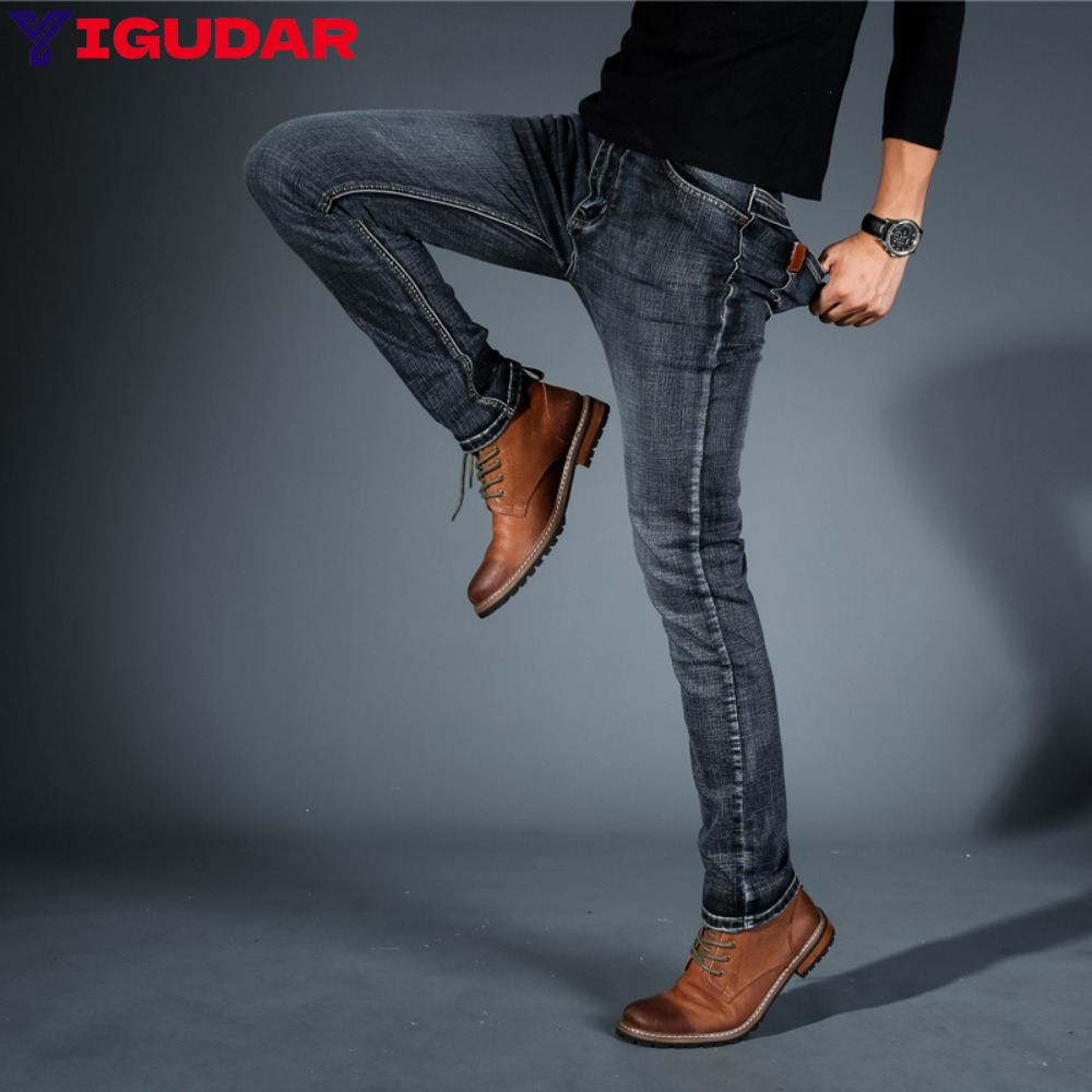 Fashion Minimalist Stretch Jea - Streetwear Brand Jeans 评论和价格