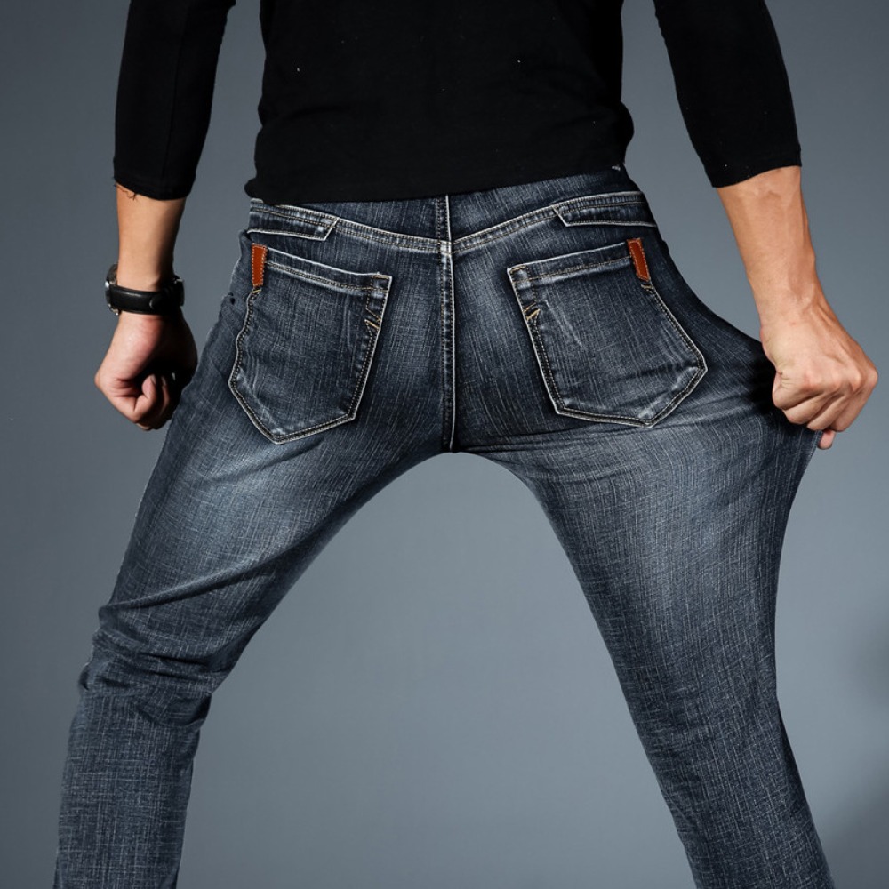 Fashion Minimalist Stretch Jea - Streetwear Brand Jeans 评论和价格