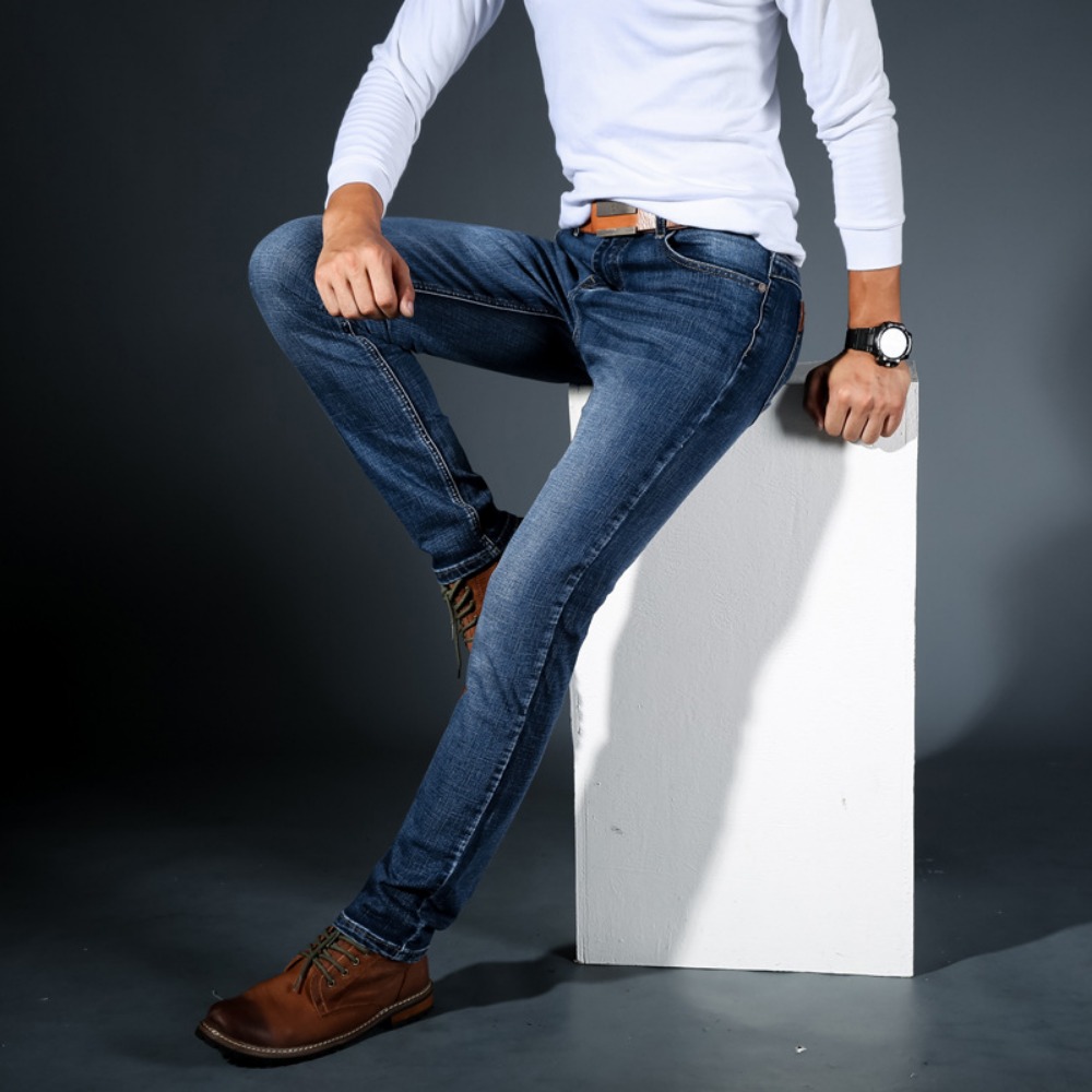 Fashion Minimalist Stretch Jea - Streetwear Brand Jeans 评论和价格