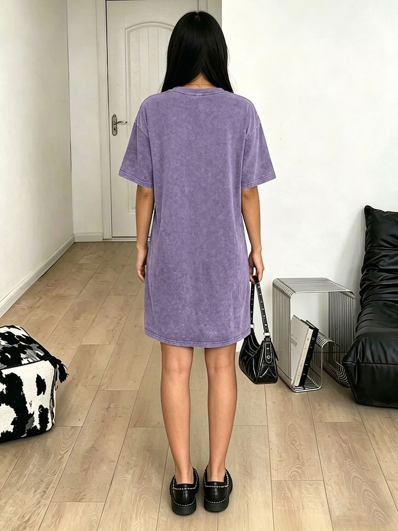 Women's Washed Vintage T-Shirt - Streetwear Brand With Eye 评论和价格