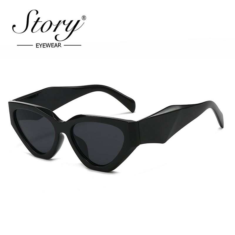 STORY Trendy Large Cat Eye Sun - Streetwear Brand With Eye 评论和价格