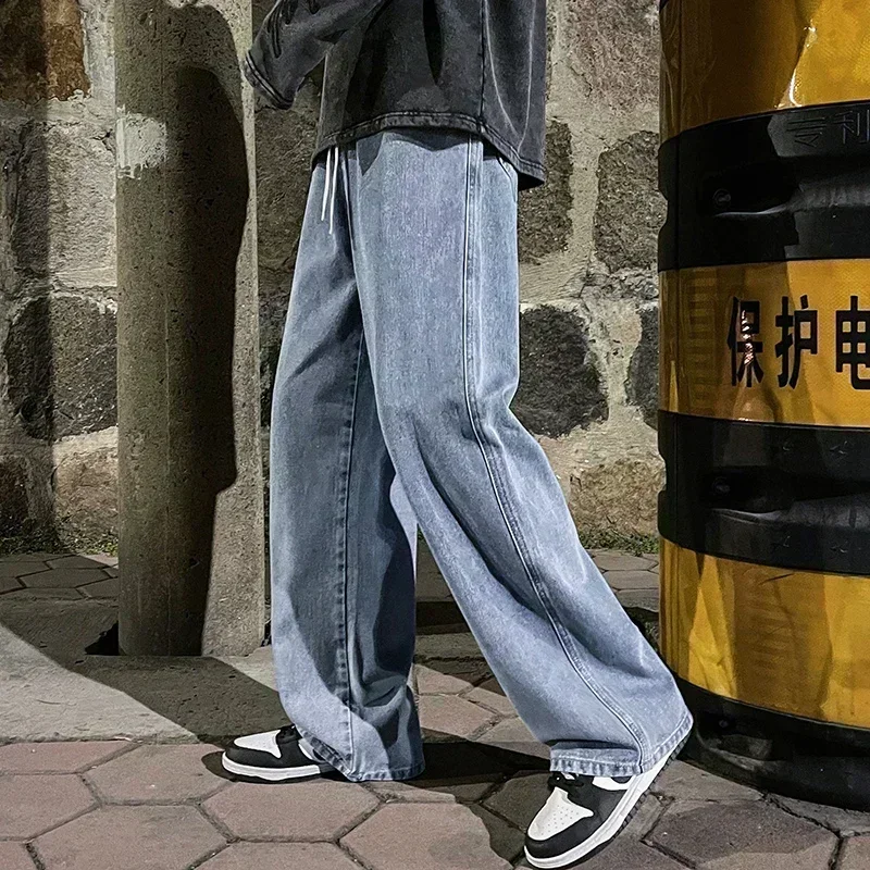 New Streetwear Loose Jeans Men - Streetwear Brand Jeans 评论和价格