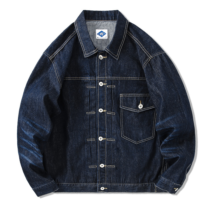 Tide Brand Dark Blue Denim Jac - Streetwear Brand Jeans 评论和价格