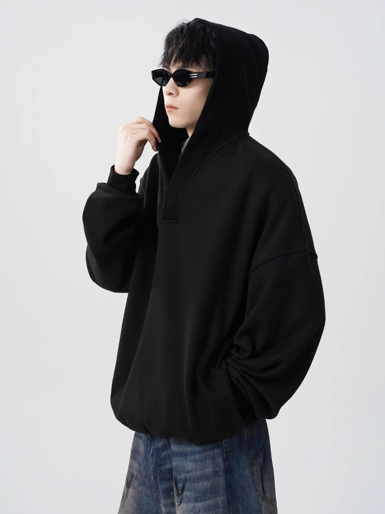 Plain Cotton Leisure Loose Swe - Streetwear Brand Aesthetic 评论和价格