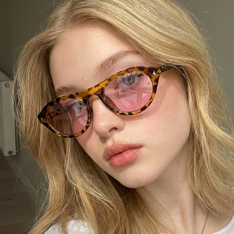 Fashion Cat Eye Sunglasses Wom - Streetwear Brand With Eye 评论和价格