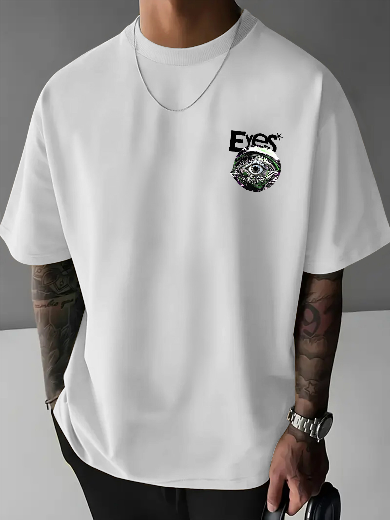 Men's Oversized New York Gothi - Streetwear Brand With Eye 评论和价格