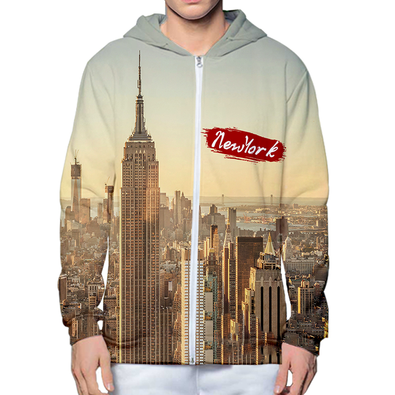 Autumn Winter 3D Printed New Y - Streetwear Brand New York 评论和价格