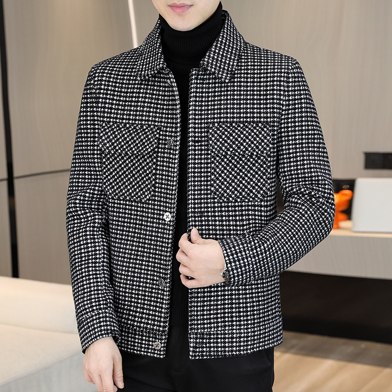 Brand Winter Plaid Woolen Jack - Streetwear Clothing Brand 评论和价格