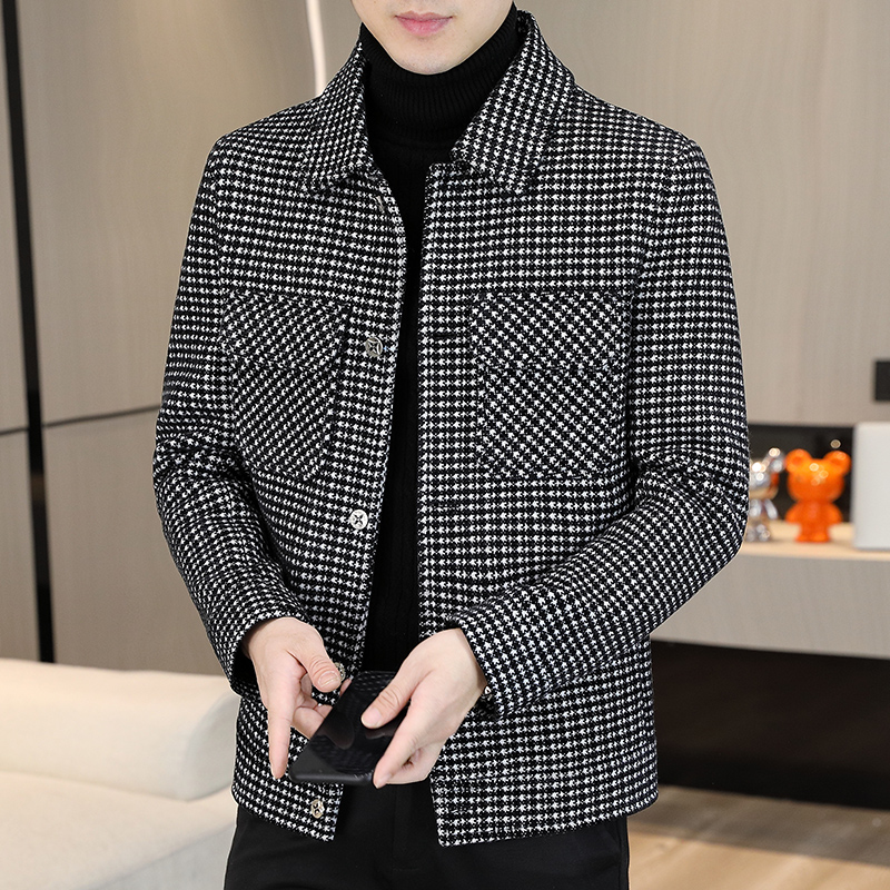 Brand Winter Plaid Woolen Jack - Streetwear Clothing Brand 评论和价格