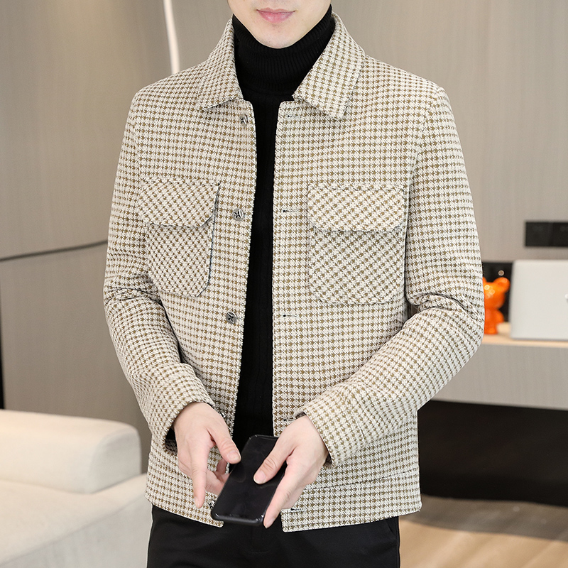 Brand Winter Plaid Woolen Jack - Streetwear Clothing Brand 评论和价格