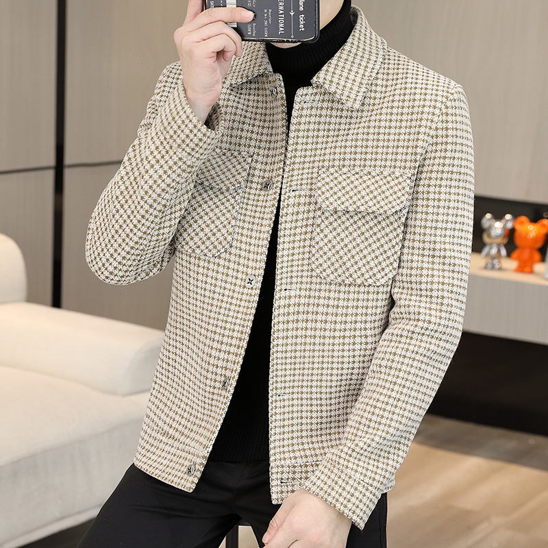 Brand Winter Plaid Woolen Jack - Streetwear Clothing Brand 评论和价格