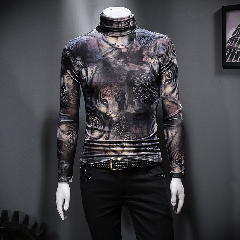 Printed T Shirt for Men Korean - Streetwear Brand Aesthetic 评论和价格